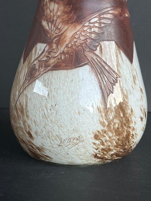 Legras & Cie. - François-Théodore Legras - Vaas - Model Les, Antiek en Kunst, Antiek | Glas en Kristal
