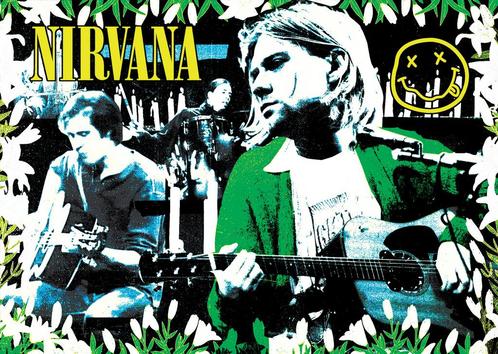 Posters - Poster Nirvana - Nirvana (horizontaal), Verzamelen, Muziek, Artiesten en Beroemdheden, Zo goed als nieuw, Verzenden
