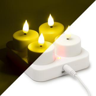 Led waxinelichtje | Lumineo | 4 stuks, Huis en Inrichting, Woonaccessoires | Kandelaars en Kaarsen, Nieuw, Verzenden