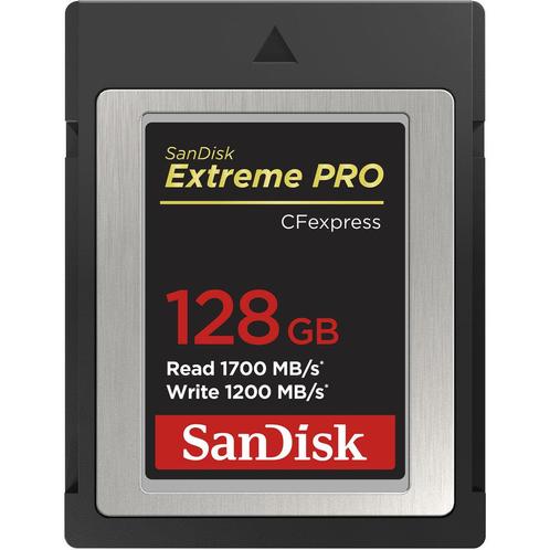 Sandisk CFexpress Extreme Pro 128GB 1700 / 1200MB/s type B, Audio, Tv en Foto, Fotografie | Geheugenkaarten, Overige typen, Nieuw
