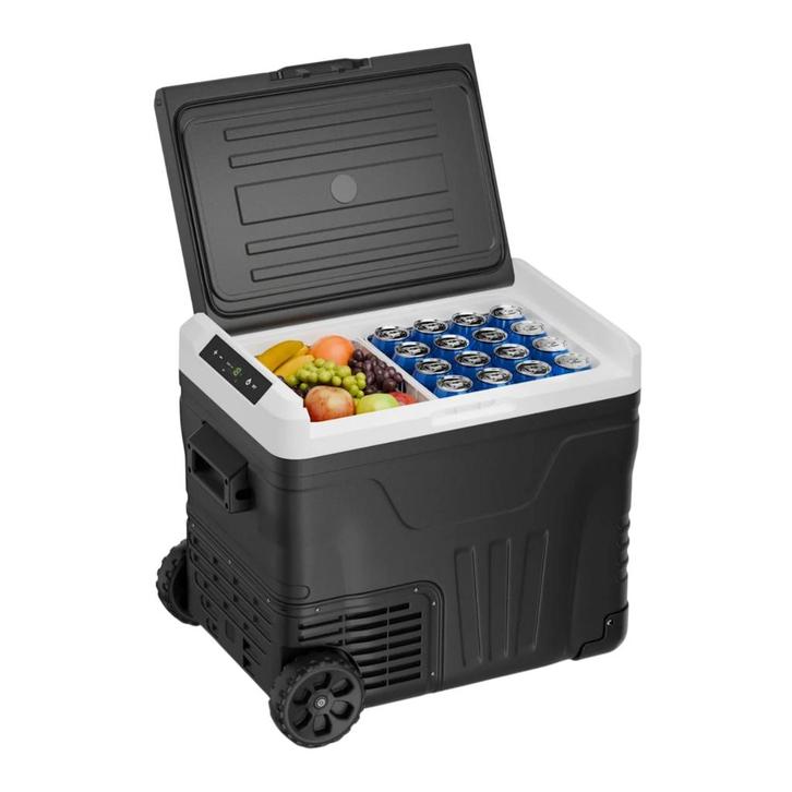 Compressor Koelbox 50L Mobiele Koelbox Zwart -20°C, Caravans en Kamperen, Kampeeraccessoires, Ophalen of Verzenden