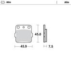 Moto Master Sintered Metal Achter remblokken Nitro 091021, Verzenden, Nieuw