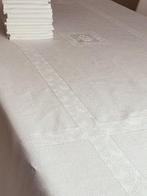 Nappe et 12 serviettes. - Tafelkleed (13) - 218 cm - 160 cm, Antiek en Kunst