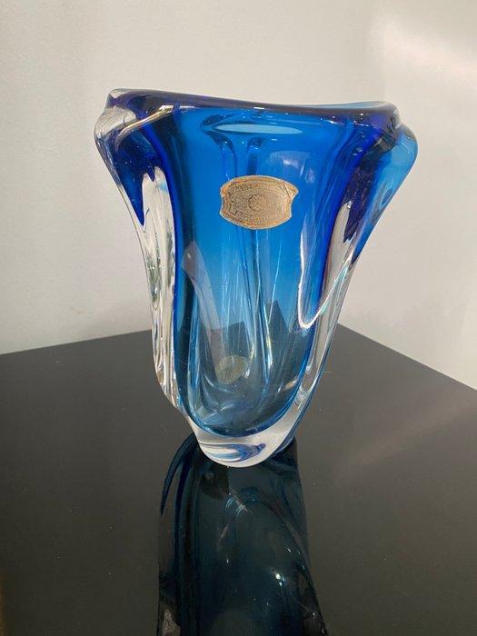 Val Saint Lambert - Bloempot - Kristal, Antiek en Kunst, Antiek | Glas en Kristal