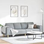 vidaXL Bankstel Lichtgrijs Stof, Huis en Inrichting, Banken | Bankstellen, Verzenden, Nieuw, Stof, Minder dan 150 cm