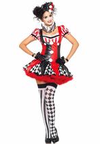 Sexy Harlequin Clown Kostuum, Nieuw, Ophalen of Verzenden