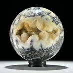 GEEN RESERVEPREIS - Prachtig paar Zebra Kristal en Cube