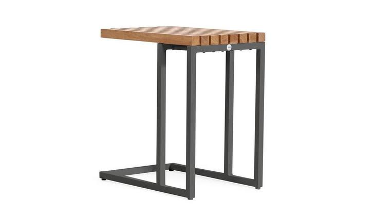 SUNS Savona loungetafel matt royal grey met teak blad 30 x, Tuin en Terras, Tuinsets en Loungesets, Ophalen of Verzenden