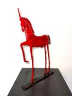 Ousmane Sankara - sculptuur, Cheval / Licorne - 37.5 cm -, Antiek en Kunst