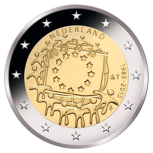 Nederland 2 Euro Europese Vlag 2015, Postzegels en Munten, Munten | Europa | Euromunten, Verzenden