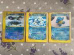 Pokémon - 3 Card - Blastoise, Squirtle, Wartortle Reverse, Nieuw
