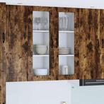 vidaXL Keukenkast aan de muur met plank Gerookt eiken 80 x, Huis en Inrichting, Keuken | Keukenelementen, Verzenden, Nieuw, Bruin