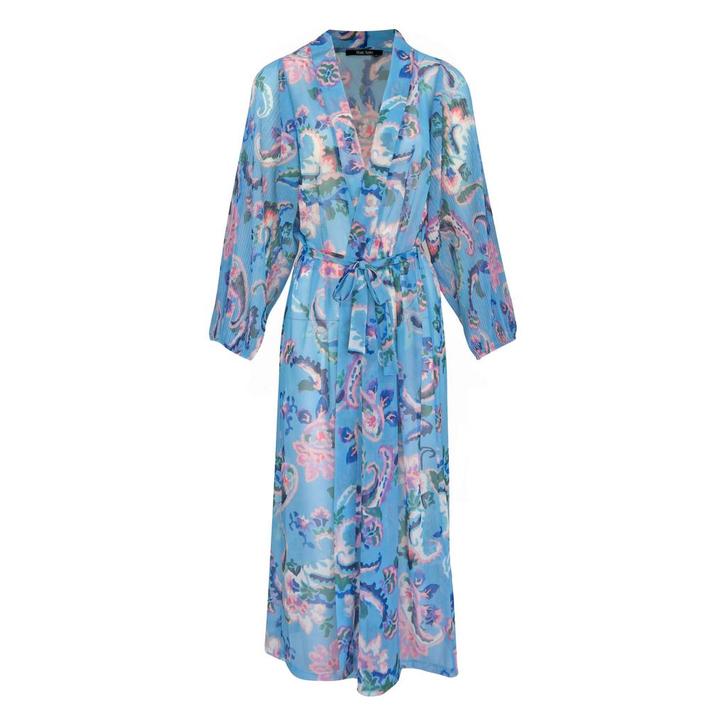 Marc Aurel • lang bloemen vest • 36, Kleding | Dames, Truien en Vesten, Blauw, Nieuw, Maat 36 (S), Verzenden