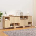 vidaXL Dressoirs 3 st 60x35x70 cm bewerkt hout sonoma, Huis en Inrichting, Kasten | Dressoirs, Verzenden, Nieuw, 50 tot 100 cm