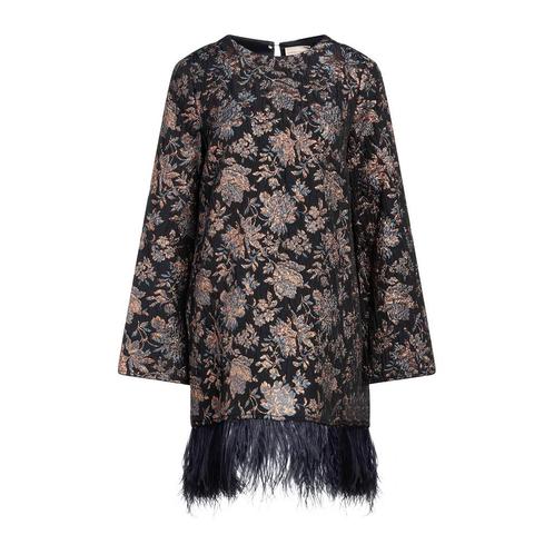 Semicouture • korte jurk met veren • S (IT42), Kleding | Dames, Jurken, Blauw, Nieuw, Maat 36 (S), Verzenden