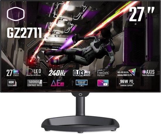 Cooler master tempest GZ2711 27 gaming monitor, Spelcomputers en Games, Games | Overige, Verzenden