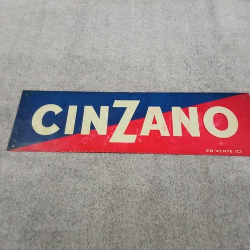 Cinzano - Emaille bord - Staal, Antiek en Kunst, Antiek | Wandborden en Tegels