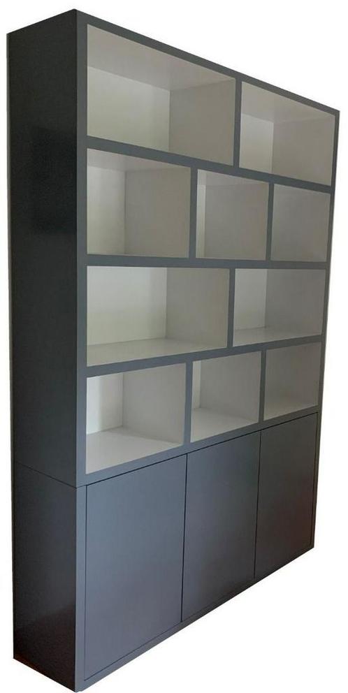 Vakkenkast telegrijs Boekelo 160 x 230cm, Huis en Inrichting, Kasten | Buffetkasten, Ophalen of Verzenden