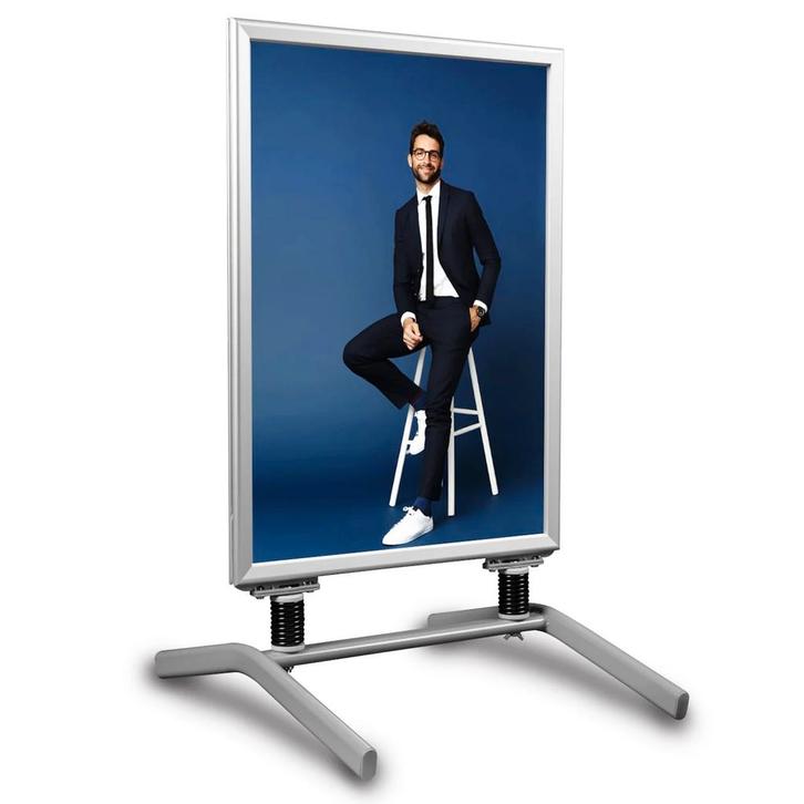 Stoepbord | SPIDER | Grijs | Kliklijst (A1) | Windbestendig, Zakelijke goederen, Horeca | Keukenapparatuur, Nieuw in verpakking