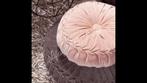Rond velvet kussen Dark pink 40 cm, Huis en Inrichting, Woonaccessoires | Kussens, Nieuw, Ophalen of Verzenden