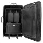 5 delige reiskoffer set, koffers, trolley zwart, Caravans en Kamperen, Verzenden, Nieuw
