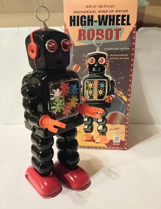 Ha Ha Toy - High Wheel Robot (MS-436) - Opwindbaar blikken, Antiek en Kunst, Antiek | Speelgoed