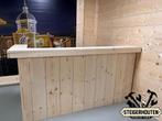 Steigerhouten Muur Bar - Balie - Toonbank, Ophalen, Nieuw, Inclusief barstoelen