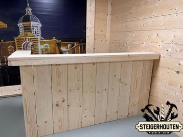 Steigerhouten Muur Bar - Balie - Toonbank