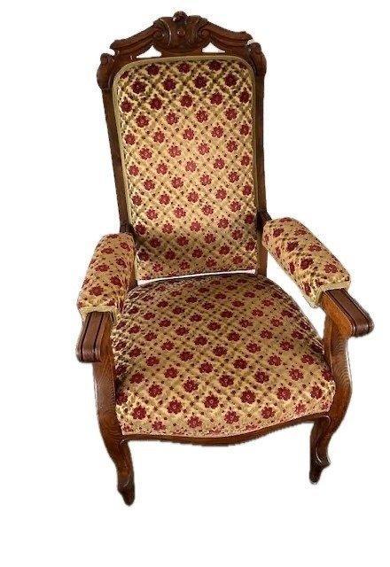 Stoel - Hout, Textiel, Antiek en Kunst, Antiek | Overige Antiek