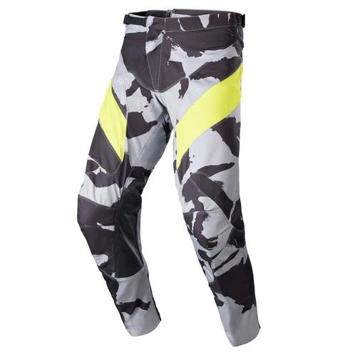 Alpinestars Racer Tactical Pants Cast Gray Camo Yellow Fluo, Motoren, Kleding | Motorkleding, Heren, Nieuw met kaartje, Broek | textiel