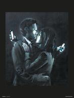 Kunstdruk Brandalised Mobile Phone Lovers Close 30x40cm, Verzenden, Nieuw