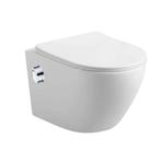 Liva bidet toilet wit rimfree met softclose zitting, Verzenden, Nieuw, Toilet