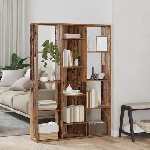 vidaXL Kamerscherm/boekenkast 100x24x140 cm bewerkt hout oud, Huis en Inrichting, Woonaccessoires | Kamerschermen, Nieuw, Verzenden