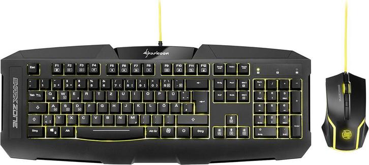 Sharkoon Shark Zone GK15 Gaming Kit (muis en toetsenbord, Computers en Software, Toetsenborden