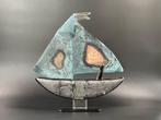 Studio Habrat - Maciej Habrat - sculptuur, Blue Ship - 32 cm, Antiek en Kunst, Antiek | Glas en Kristal