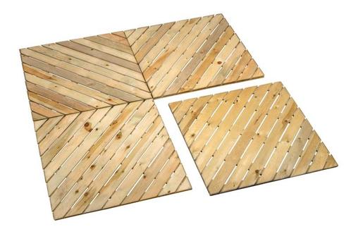 Tuintegel hout | Scheveningen | 100 x 100 cm, Tuin en Terras, Overige Tuin en Terras, Nieuw, Verzenden