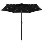vidaXL Parasol met LED-verlichting en aluminium paal 270 cm