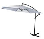 Hangende parasol 3m / 6 ribben Grijs (Parasols-Zonwering), Tuin en Terras, Verzenden, Nieuw