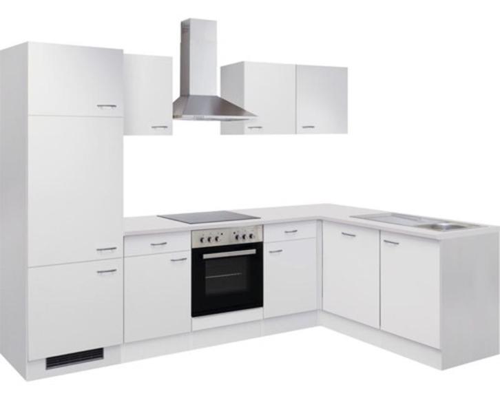 Design hoek keuken met apparatuur, Kevin, wit, Huis en Inrichting, Keuken | Complete keukens