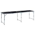 vidaXL Bierpongtafel inklapbaar 240 cm zwart, Verzenden, Nieuw