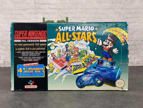 Super Nintendo Starter Pack - Super Mario All Stars Edition, Spelcomputers en Games, Spelcomputers | Nintendo Super NES, Zo goed als nieuw
