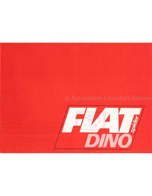 1967 FIAT DINO SPIDER BROCHURE DUITS, Boeken, Auto's | Folders en Tijdschriften