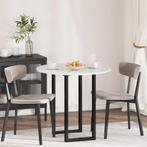 vidaXL Tafelblad Hoogglans wit 80 x 80 x 1.5 cm Bewerkt hout, Huis en Inrichting, Tafels | Eettafels, Verzenden, Nieuw