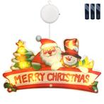 Kerstverlichting Raam Merry Christmas - 23x13cm - Inclusief, Diversen, Kerst, Verzenden, Nieuw
