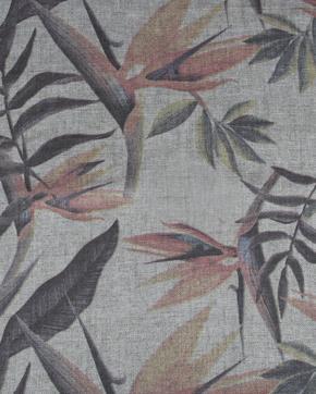 Linnen Tropical Grijs/Naturel, Hobby en Vrije tijd, Stoffen en Lappen, Grijs, Nieuw