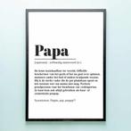 Gepersonaliseerde poster Woordenboek papa (A2 formaat), Verzamelen, Posters, Verzenden, Nieuw