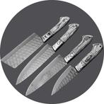 Keukenmes - Pakka wood, met de hand gevouwen staal met