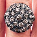 Ring - 18 karaat Geel goud, Zilver Diamant (Natuurlijk), Nieuw