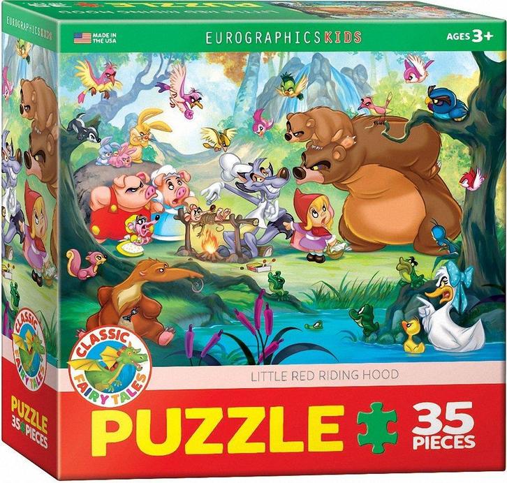 Eurographics puzzel Roodkapje - 35  van €12,99 voor €10,39, Kinderen en Baby's, Speelgoed | Overig, Ophalen of Verzenden
