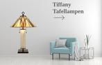 Tiffany Tafellampen NU 10% Korting Op ALLES, Huis en Inrichting, Lampen | Tafellampen, Nieuw, Glas, Art Deco Tiffany